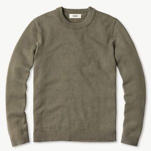 Buck Mason travel sweater in Olive Green - like new
